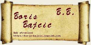 Boris Bajčić vizit kartica